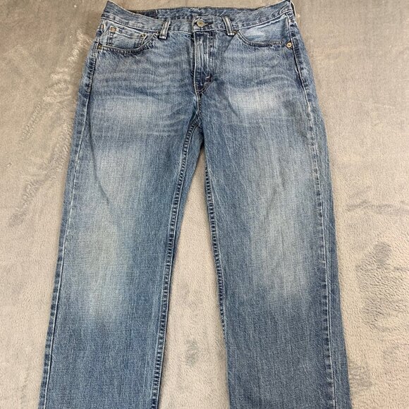 Levi’s 514 Men’s Straight Jeans 30x30 Blue Medium Wash Zip Fly - Picture 1 of 10